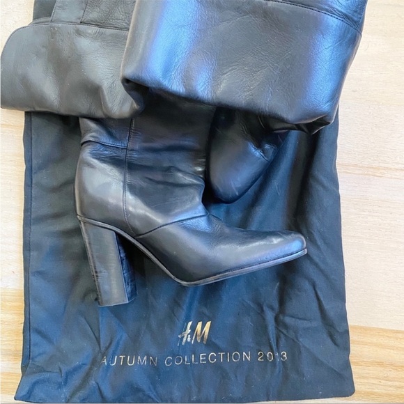 H&M leather knee-high boots - Picture 5 of 5